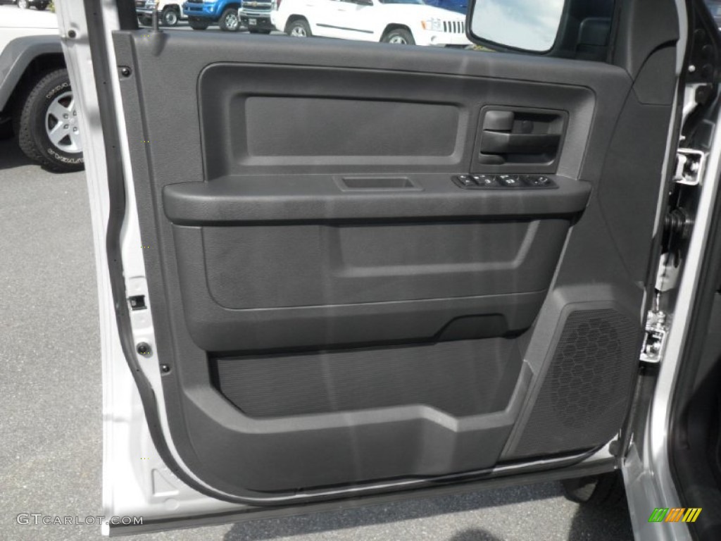 2012 Dodge Ram 1500 ST Quad Cab Dark Slate Gray/Medium Graystone Door Panel Photo #54764919