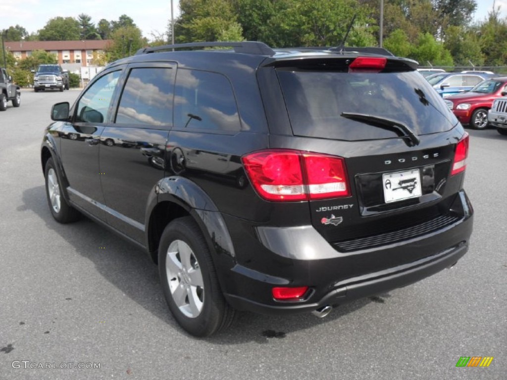 2012 Journey SXT - Brilliant Black Crystal Pearl / Black/Light Frost Beige photo #2