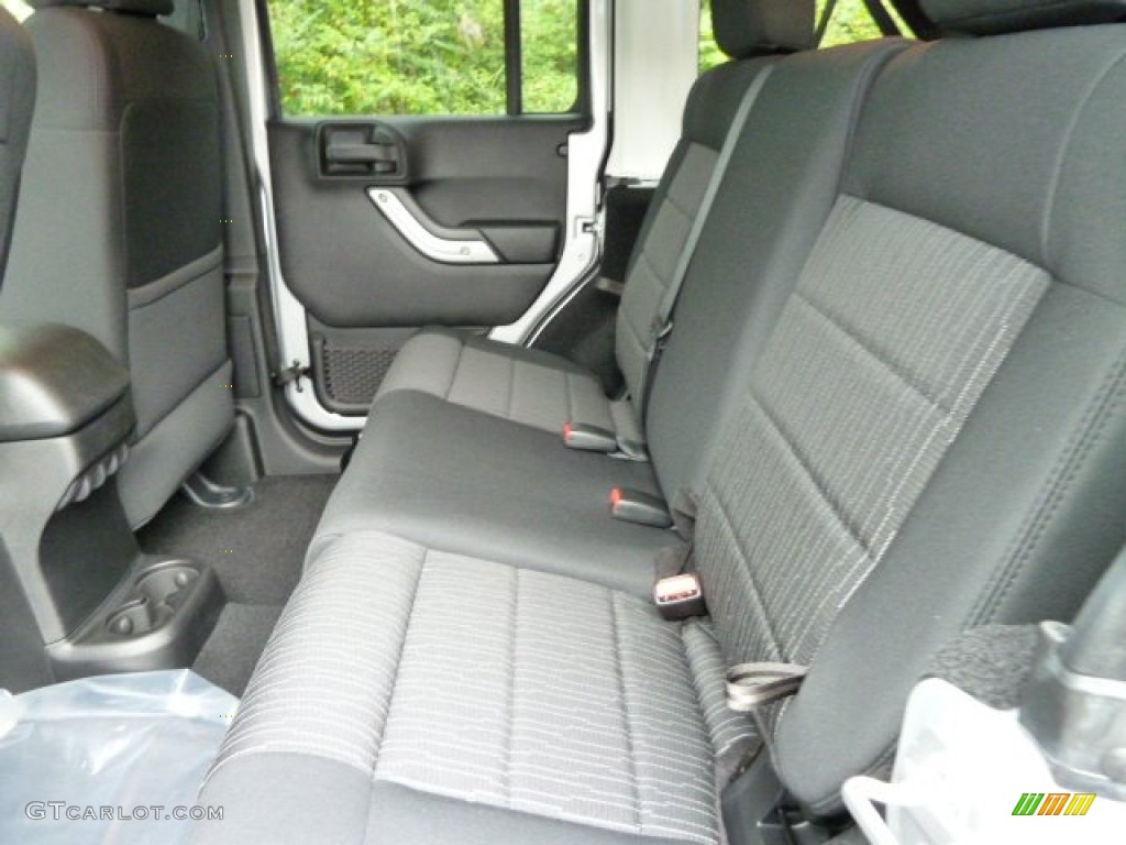 Black Interior 2012 Jeep Wrangler Unlimited Rubicon 4x4 Photo #54765075