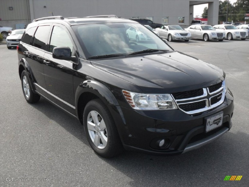 2012 Journey SXT - Brilliant Black Crystal Pearl / Black/Light Frost Beige photo #5