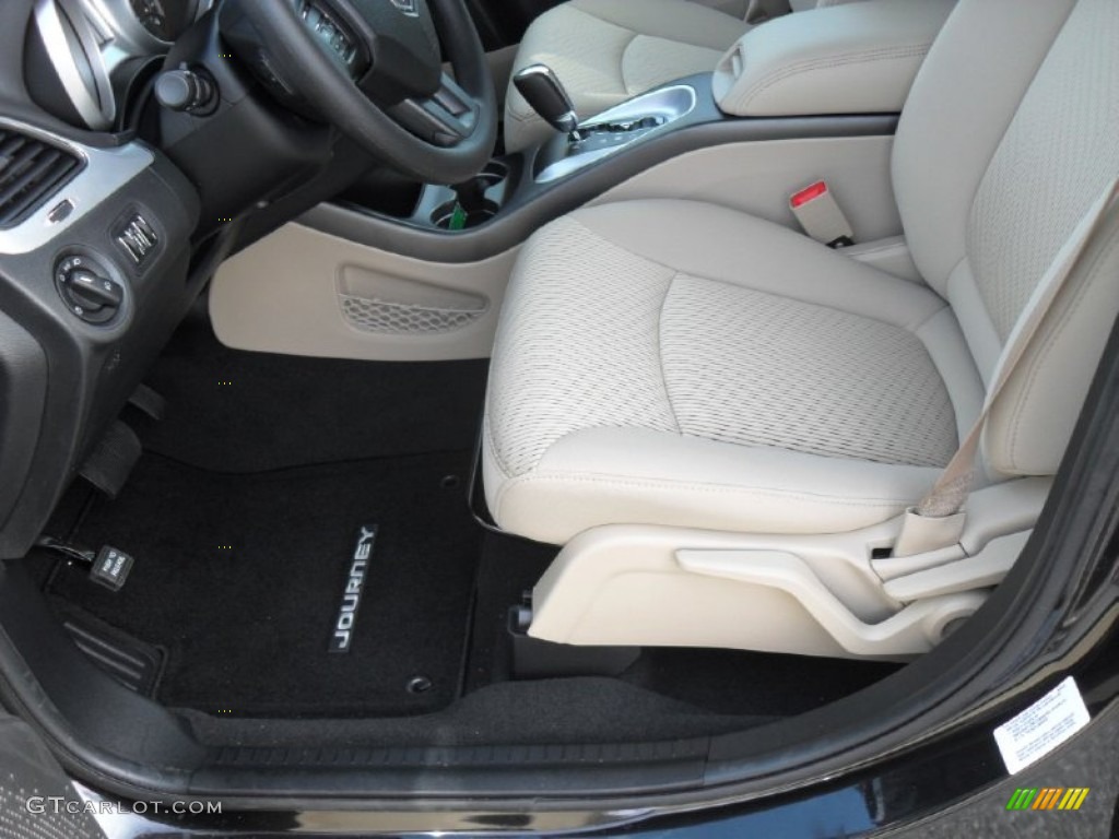 2012 Journey SXT - Brilliant Black Crystal Pearl / Black/Light Frost Beige photo #7
