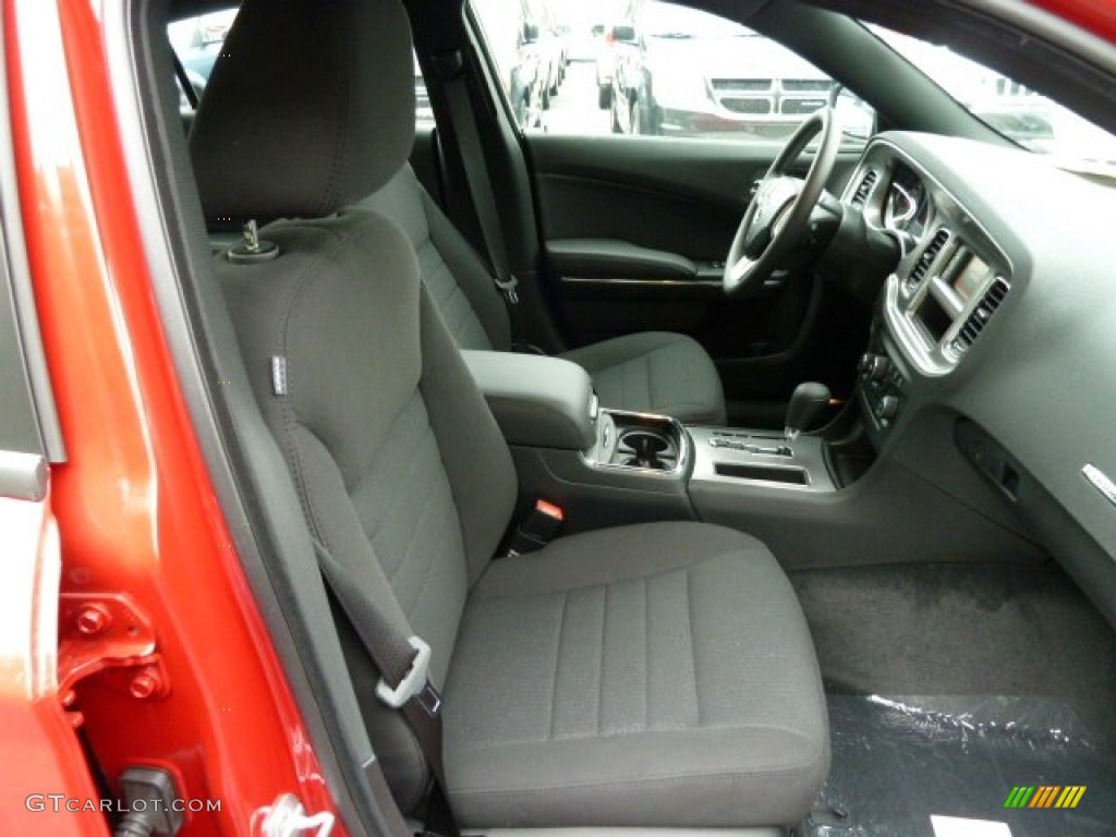 Black Interior 2012 Dodge Charger SE Photo #54765436