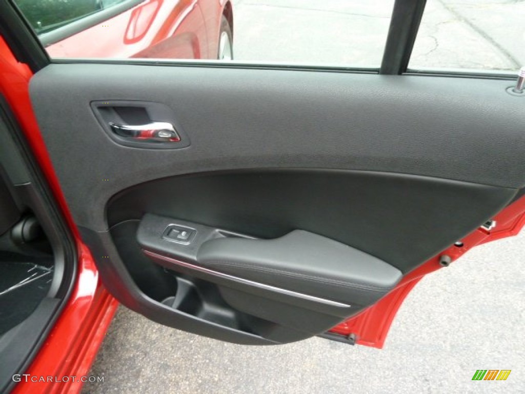 2012 Dodge Charger SE Black Door Panel Photo #54765471