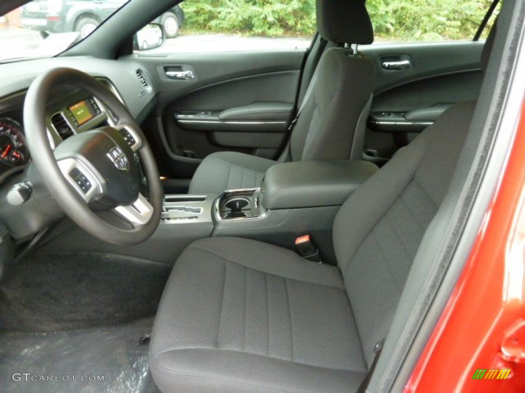 Black Interior 2012 Dodge Charger SE Photo #54765477