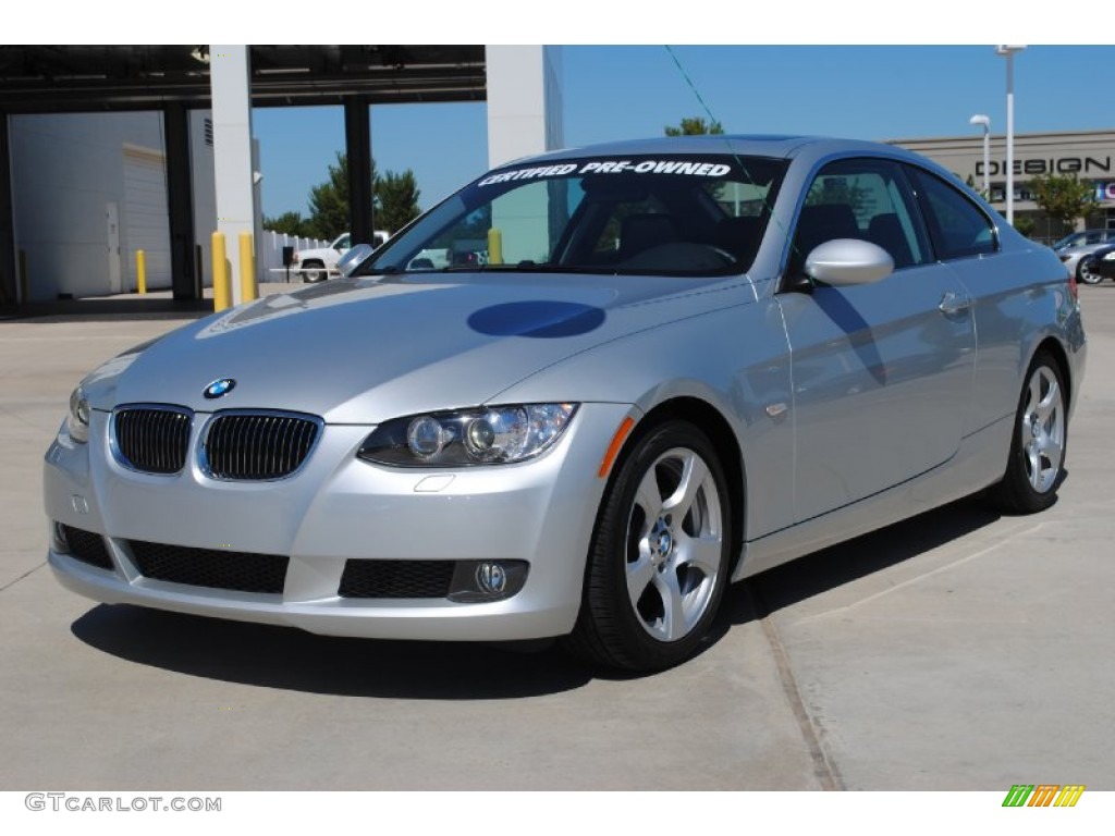 2008 3 Series 328i Coupe - Titanium Silver Metallic / Black photo #1