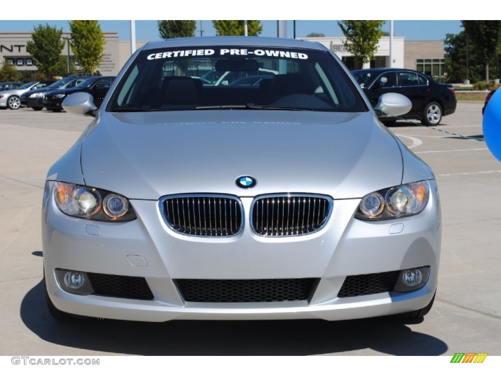 2008 3 Series 328i Coupe - Titanium Silver Metallic / Black photo #2