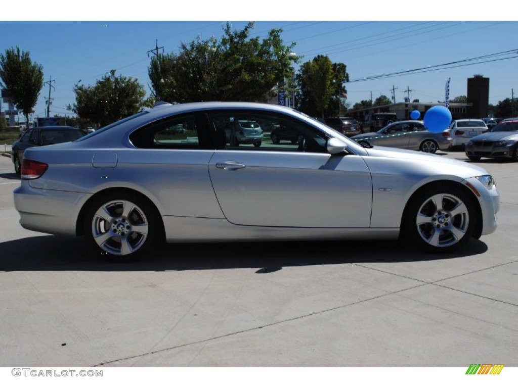 2008 3 Series 328i Coupe - Titanium Silver Metallic / Black photo #4