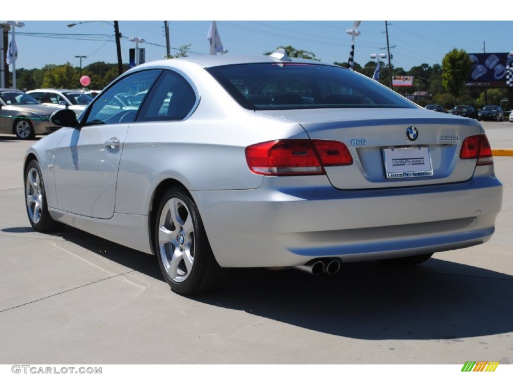 2008 3 Series 328i Coupe - Titanium Silver Metallic / Black photo #7