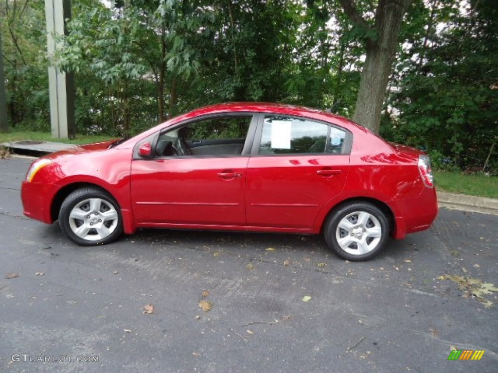 2009 Sentra 2.0 S - Red Brick / Charcoal photo #4