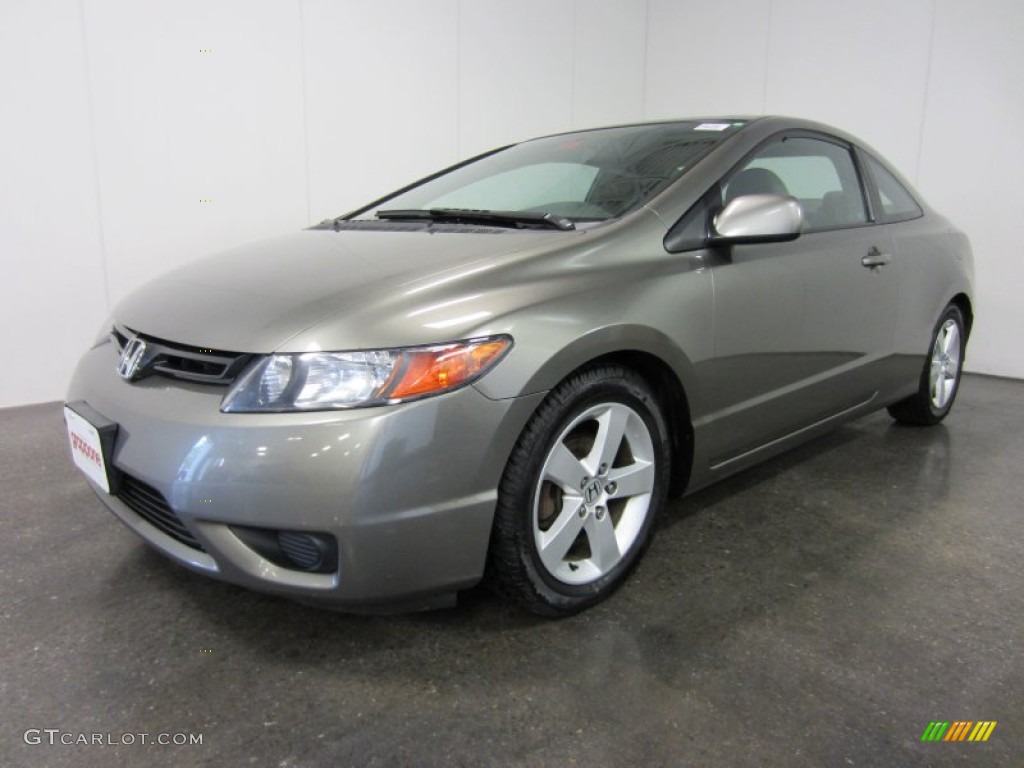 2006 Civic EX Coupe - Sparkle Gray Pearl / Gray photo #1