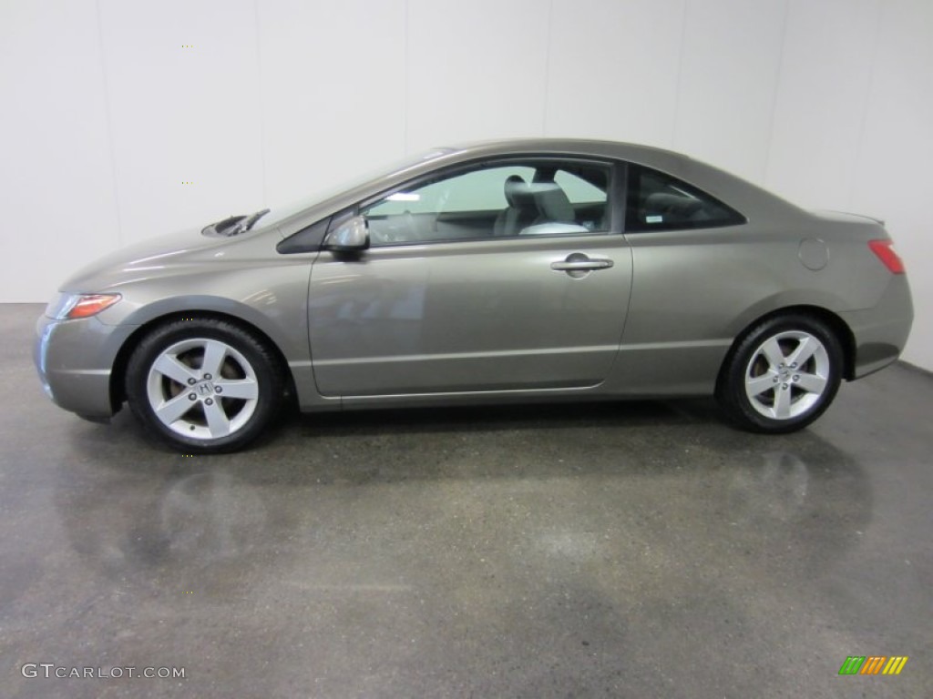2006 Civic EX Coupe - Sparkle Gray Pearl / Gray photo #3
