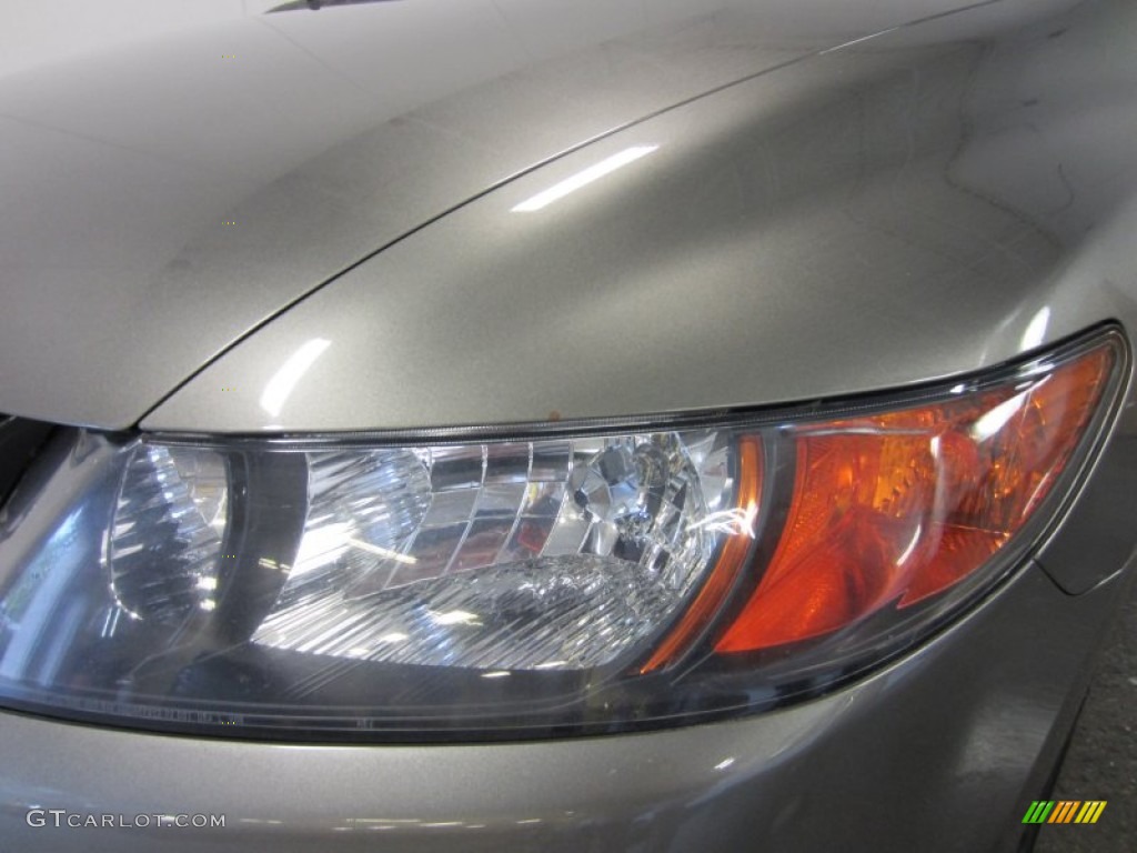 2006 Civic EX Coupe - Sparkle Gray Pearl / Gray photo #4