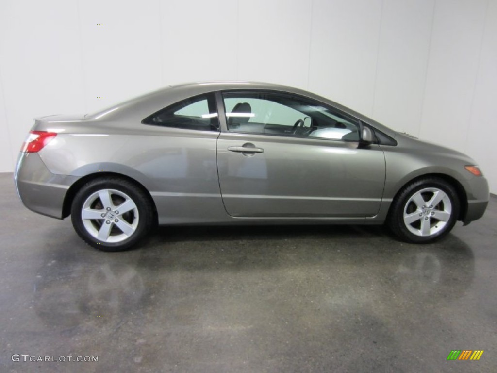 2006 Civic EX Coupe - Sparkle Gray Pearl / Gray photo #11