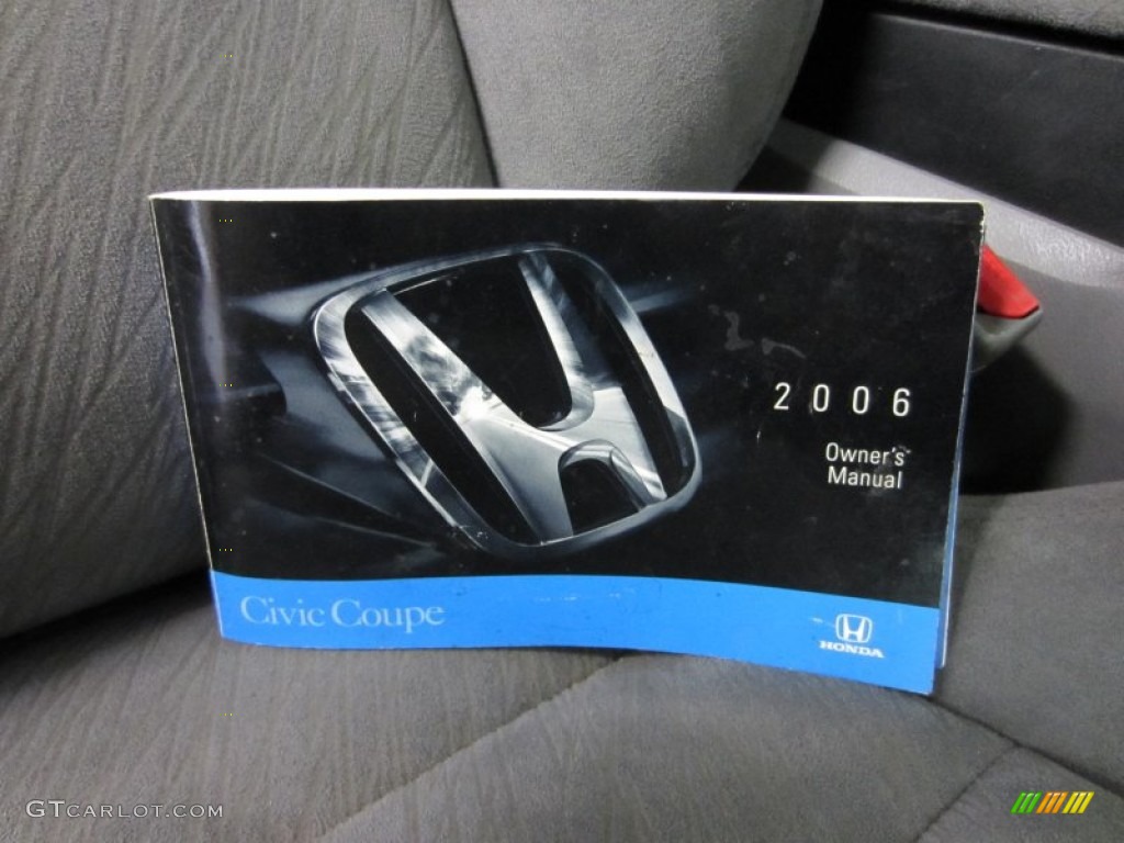 2006 Civic EX Coupe - Sparkle Gray Pearl / Gray photo #21