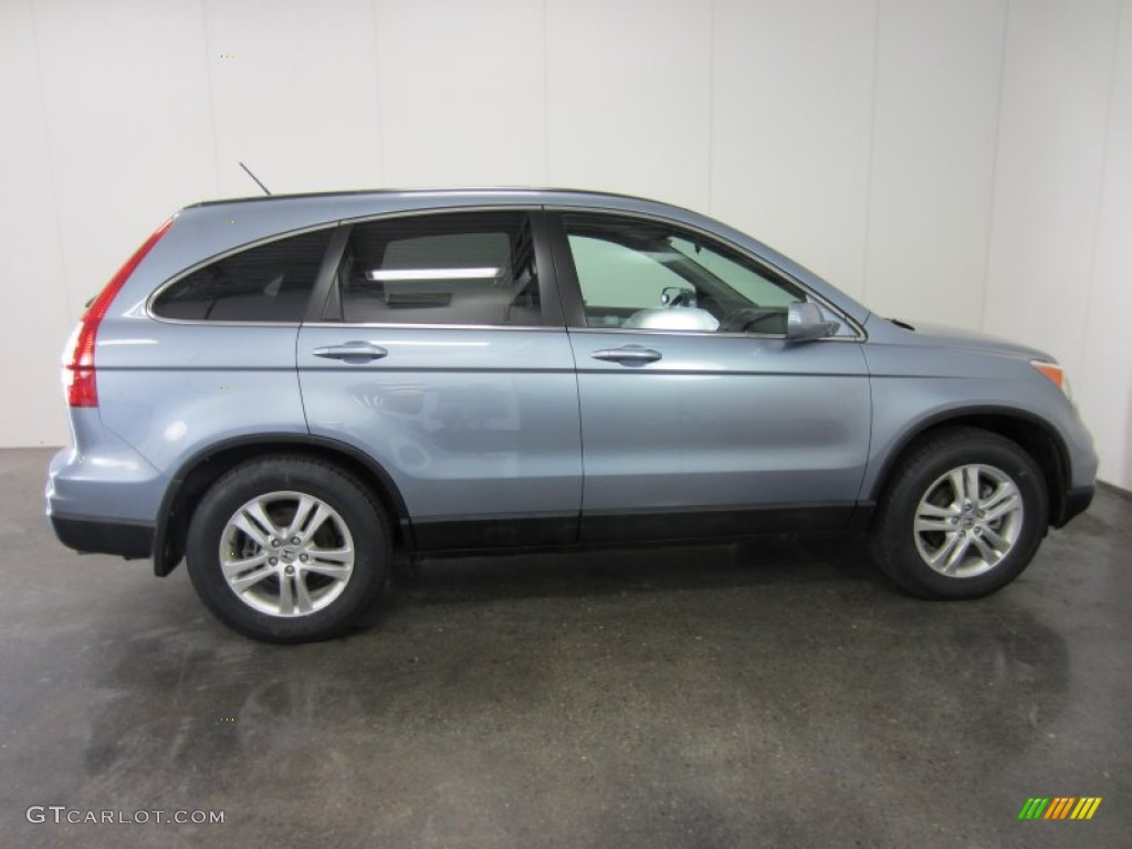 2010 CR-V EX-L AWD - Glacier Blue Metallic / Gray photo #11