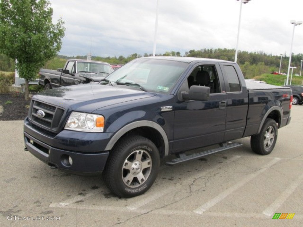 2006 F150 FX4 SuperCab 4x4 - True Blue Metallic / Black photo #5