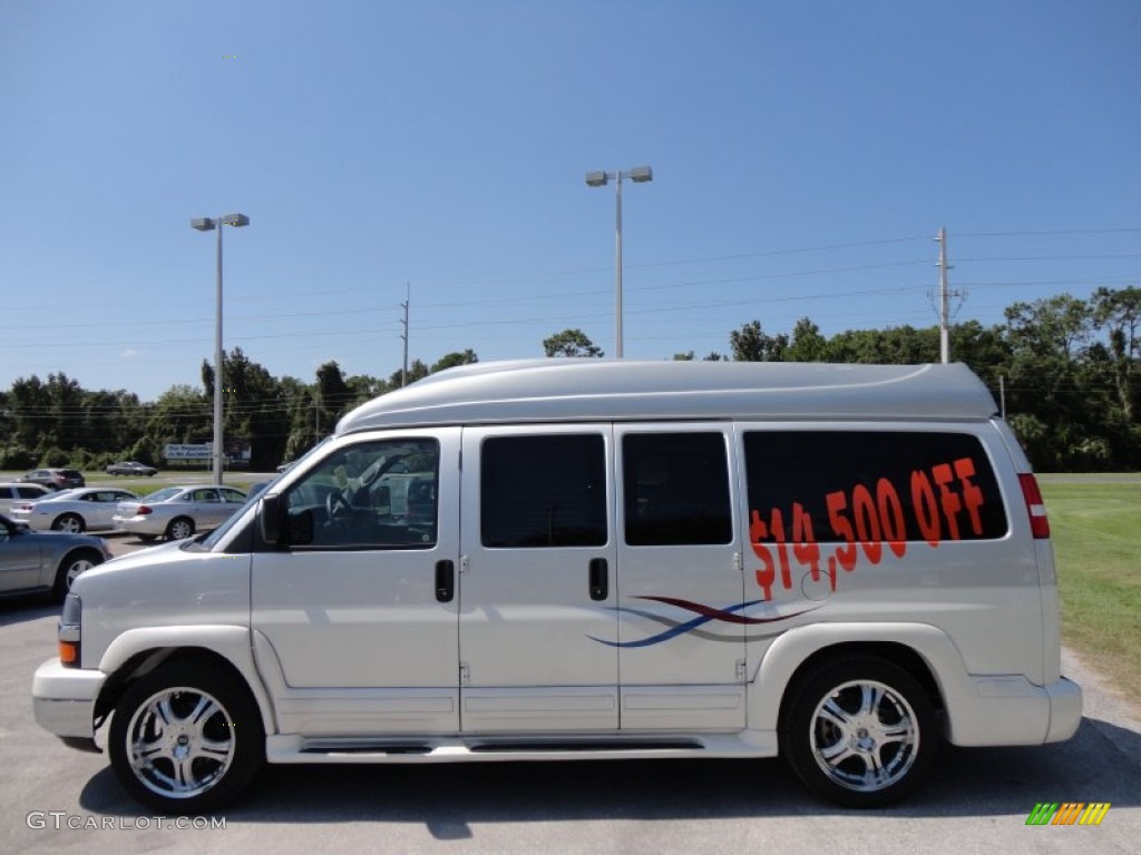 Sheer Silver Metallic 2010 Chevrolet Express LS 1500 Explorer Conversion Van Exterior Photo #54770400