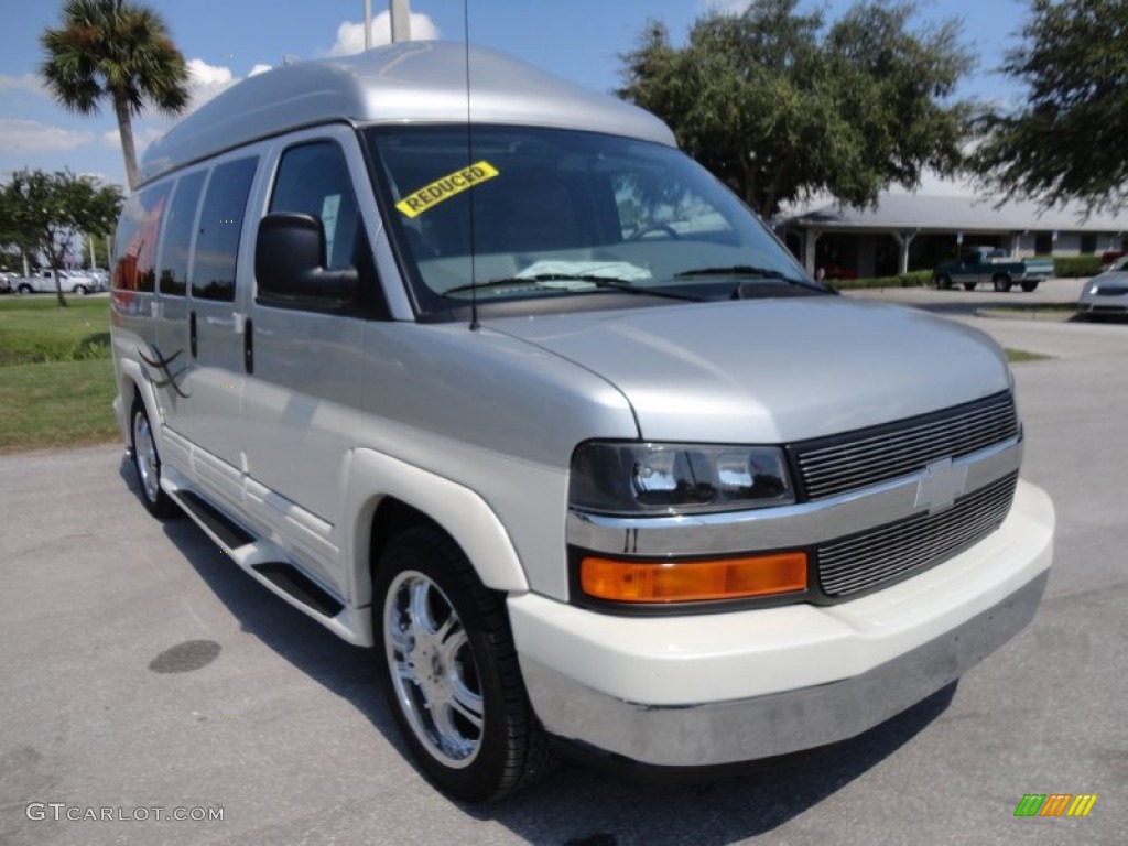 Sheer Silver Metallic 2010 Chevrolet Express LS 1500 Explorer Conversion Van Exterior Photo #54770499