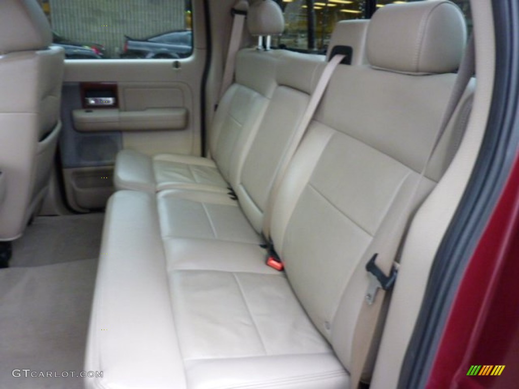 2006 F150 Lariat SuperCrew 4x4 - Dark Toreador Red Metallic / Tan photo #11