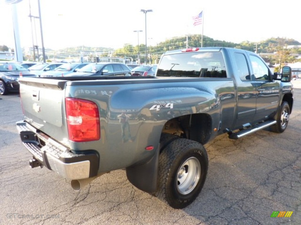 Blue Granite Metallic 2007 Chevrolet Silverado 3500HD LTZ Extended Cab 4x4 Dually Exterior Photo #54771306