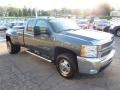 2007 Blue Granite Metallic Chevrolet Silverado 3500HD LTZ Extended Cab 4x4 Dually  photo #6