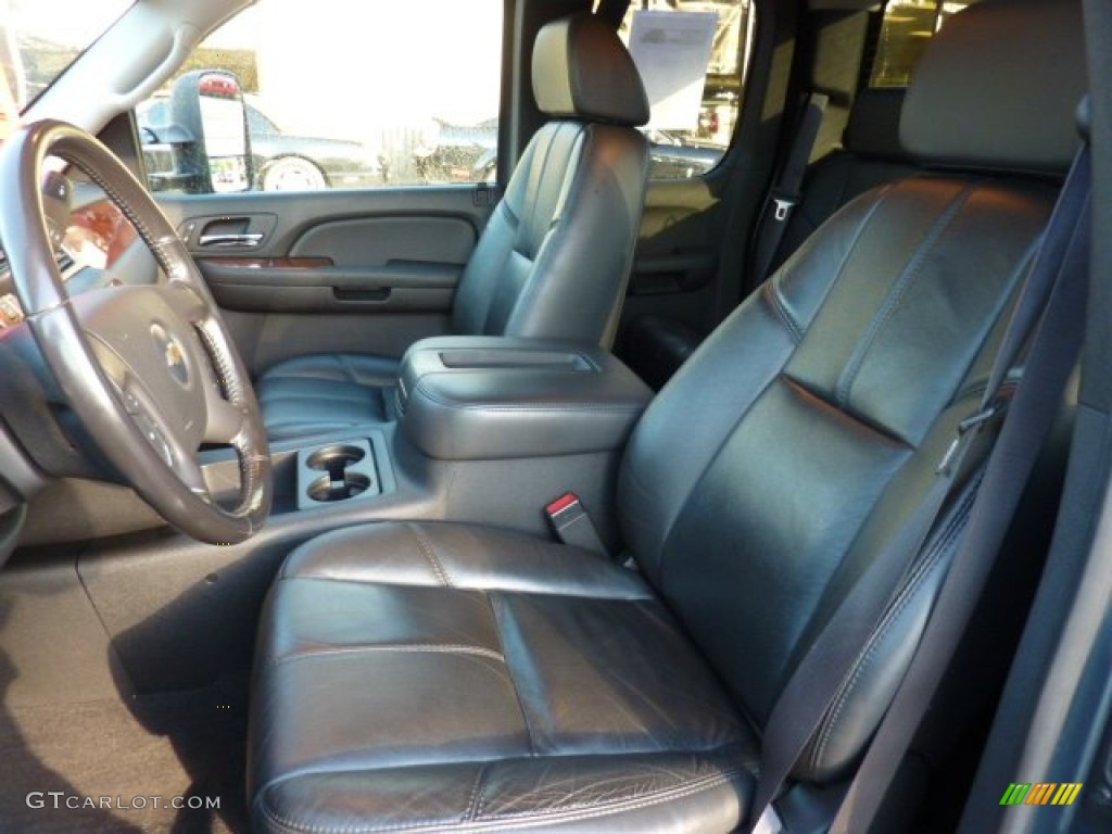 Ebony Interior 2007 Chevrolet Silverado 3500HD LTZ Extended Cab 4x4 Dually Photo #54771360
