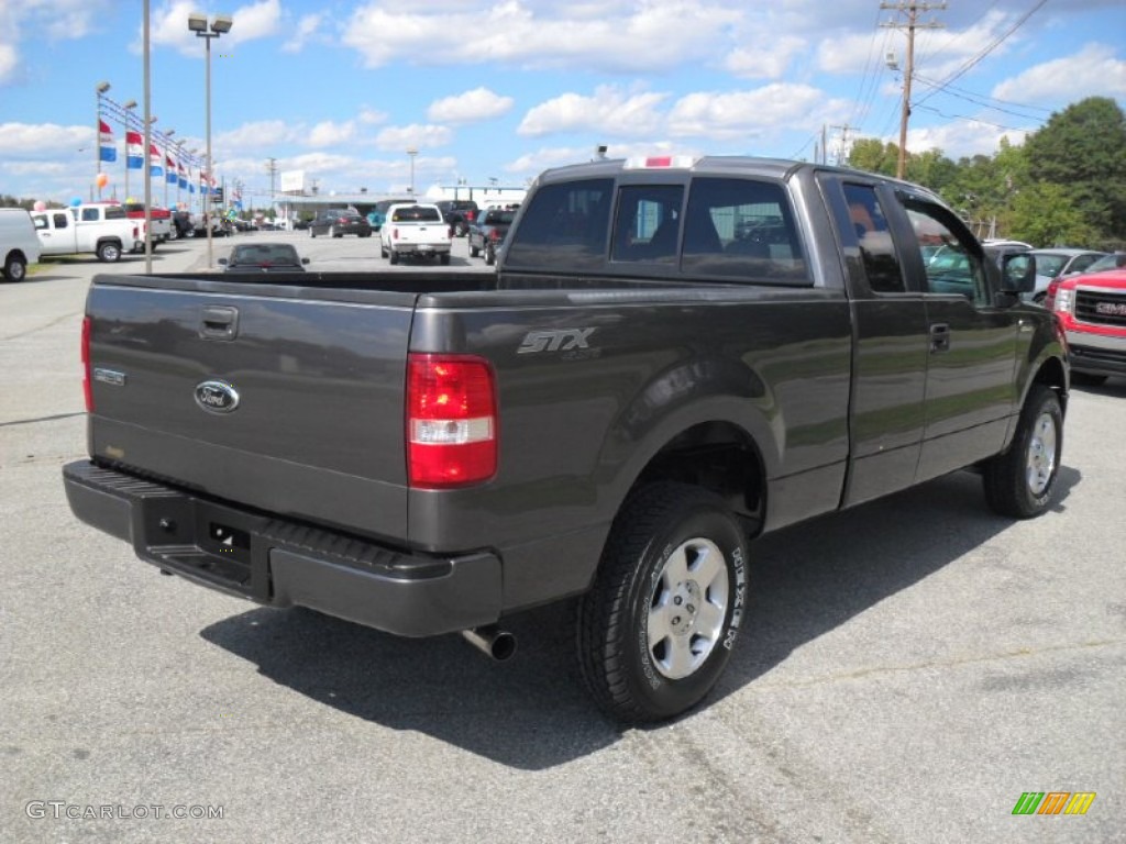 2006 F150 STX SuperCab 4x4 - Dark Shadow Grey Metallic / Medium Flint photo #4