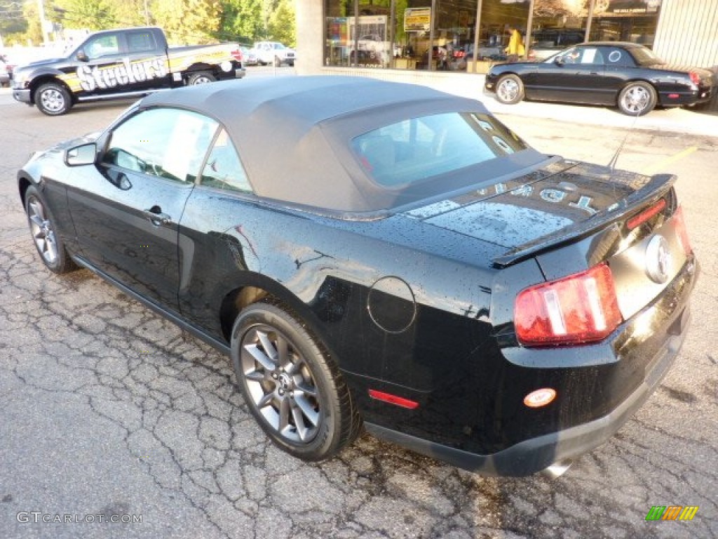 2011 Mustang V6 Premium Convertible - Ebony Black / Charcoal Black photo #2