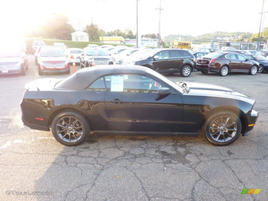 2011 Mustang V6 Premium Convertible - Ebony Black / Charcoal Black photo #5