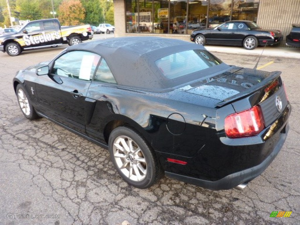 2011 Mustang V6 Premium Convertible - Ebony Black / Saddle photo #2