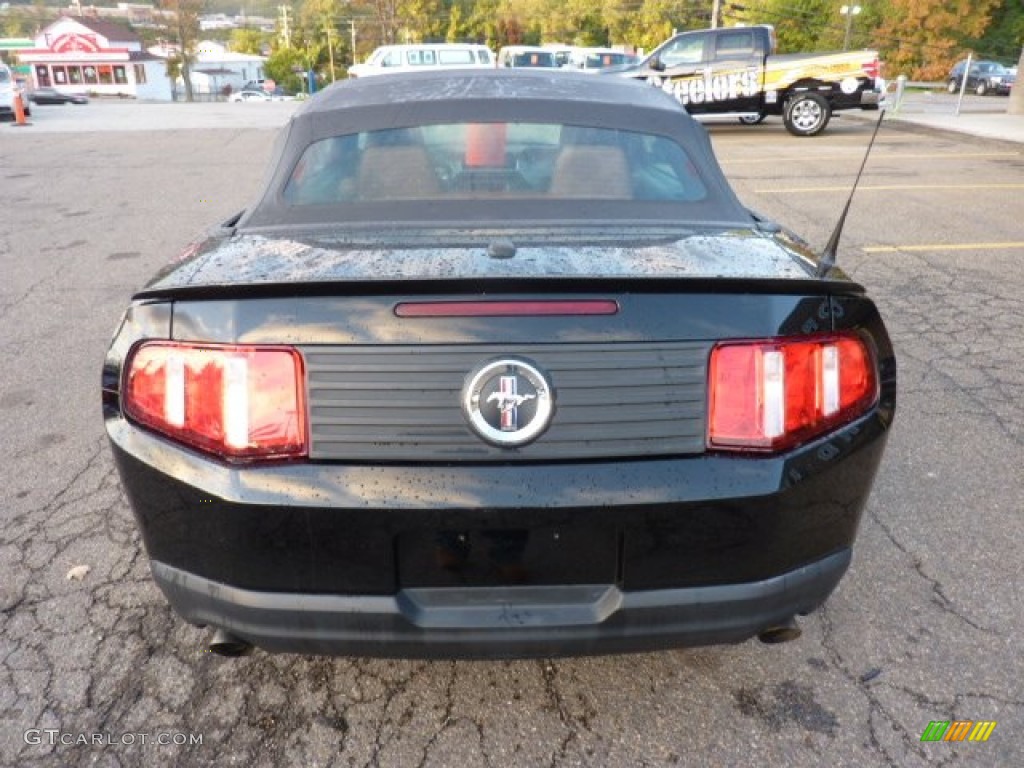 2011 Mustang V6 Premium Convertible - Ebony Black / Saddle photo #3