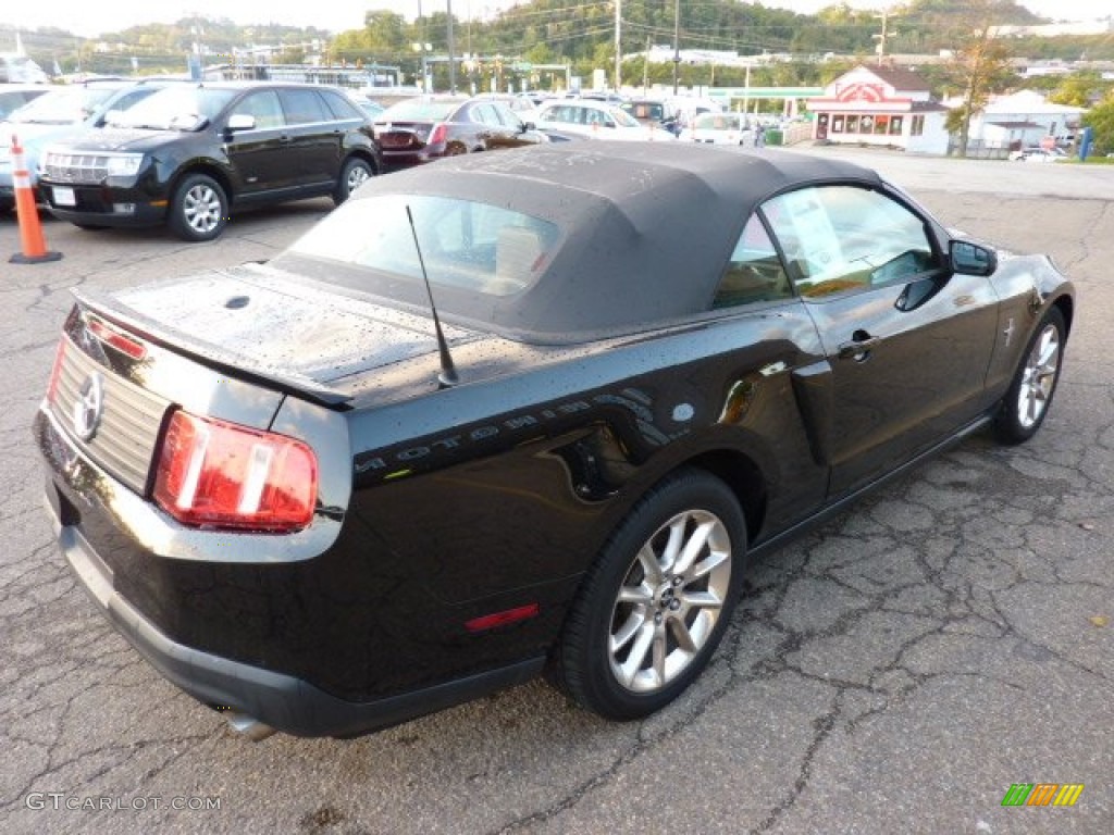 2011 Mustang V6 Premium Convertible - Ebony Black / Saddle photo #4