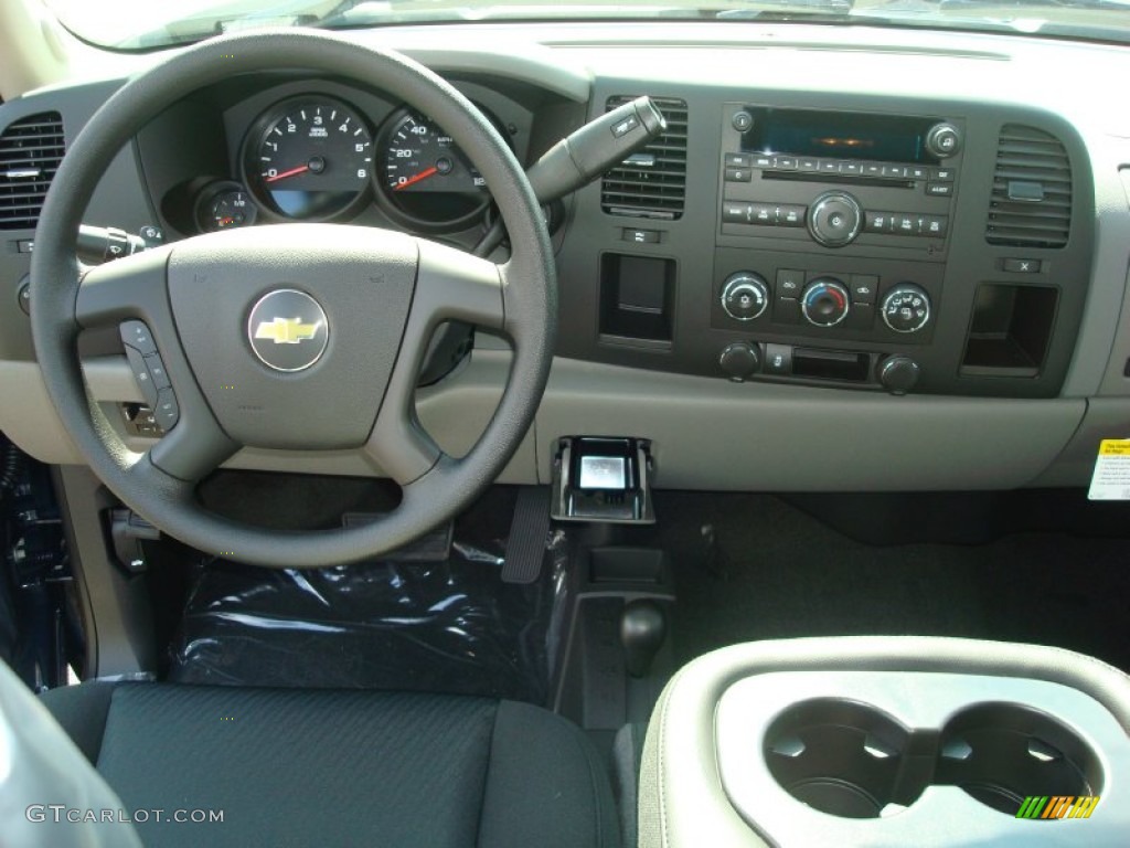 2012 Chevrolet Silverado 1500 LS Extended Cab 4x4 Dark Titanium Dashboard Photo #54773224