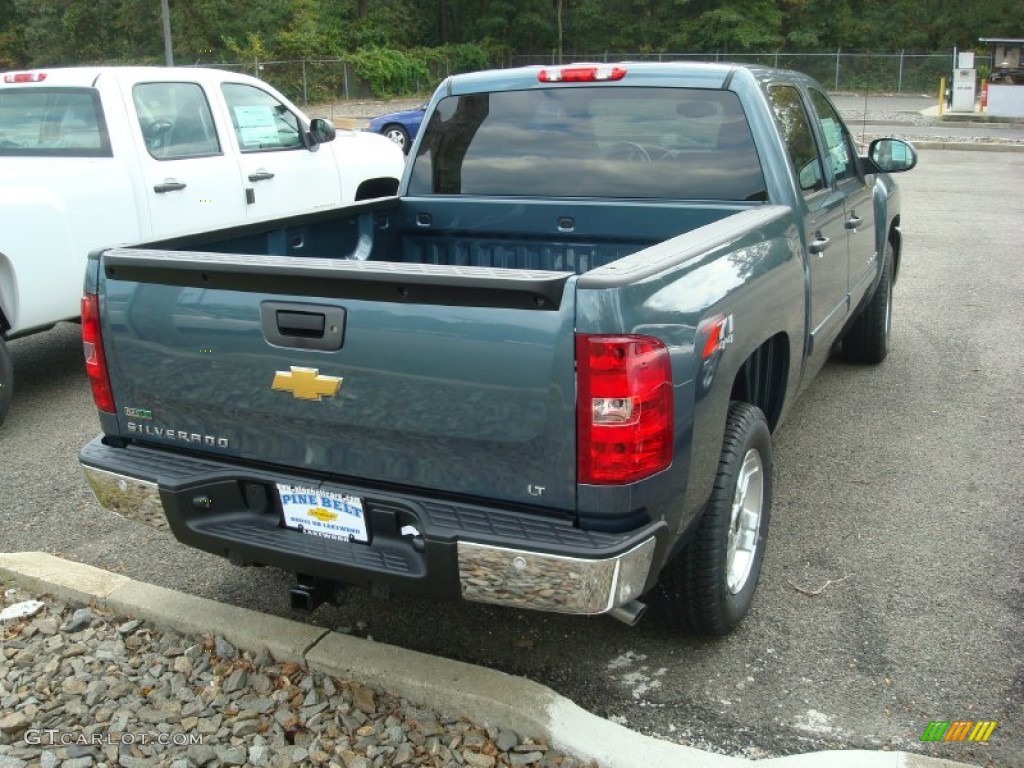 2012 Silverado 1500 LT Crew Cab 4x4 - Blue Granite Metallic / Ebony photo #2