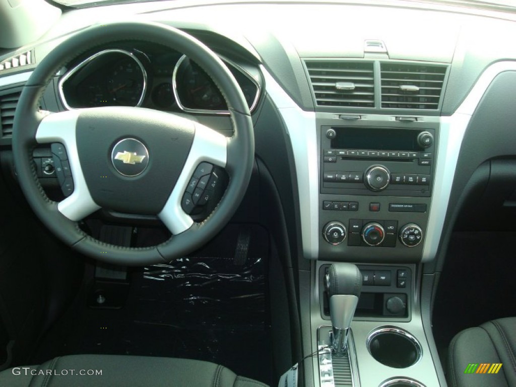 2012 Chevrolet Traverse LT AWD Ebony Dashboard Photo #54773505