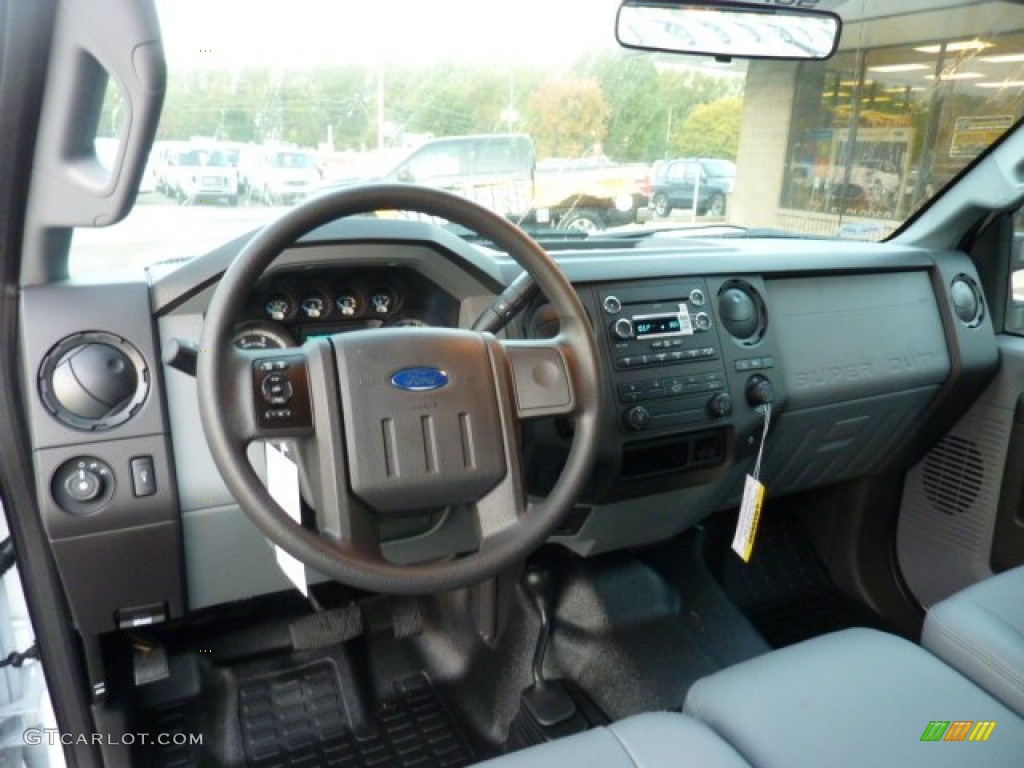 2012 Ford F350 Super Duty XL Crew Cab 4x4 Steel Dashboard Photo #54773592