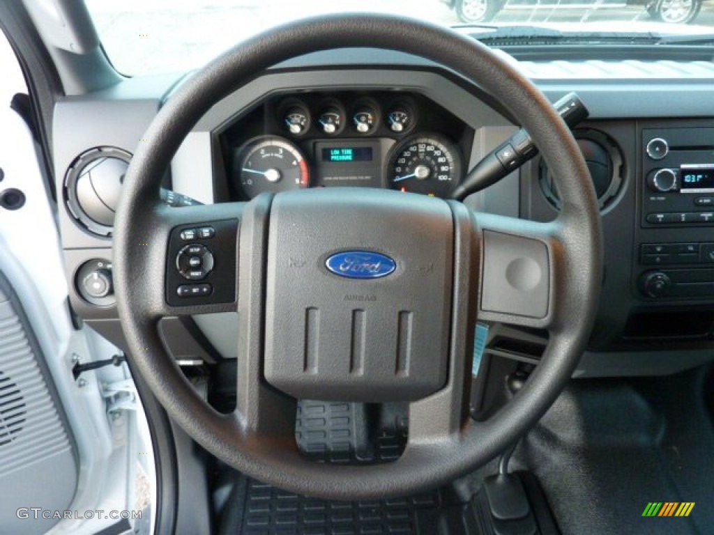 2012 Ford F350 Super Duty XL Crew Cab 4x4 Steel Steering Wheel Photo #54773637