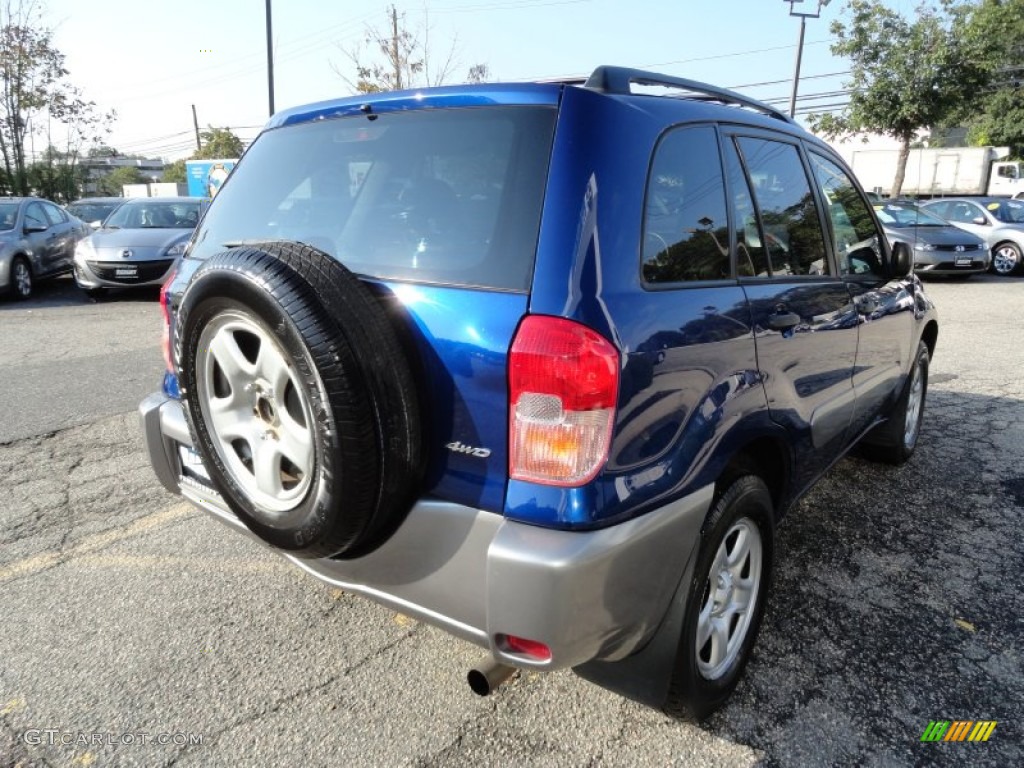 2003 RAV4 4WD - Spectra Blue Mica / Gray photo #3