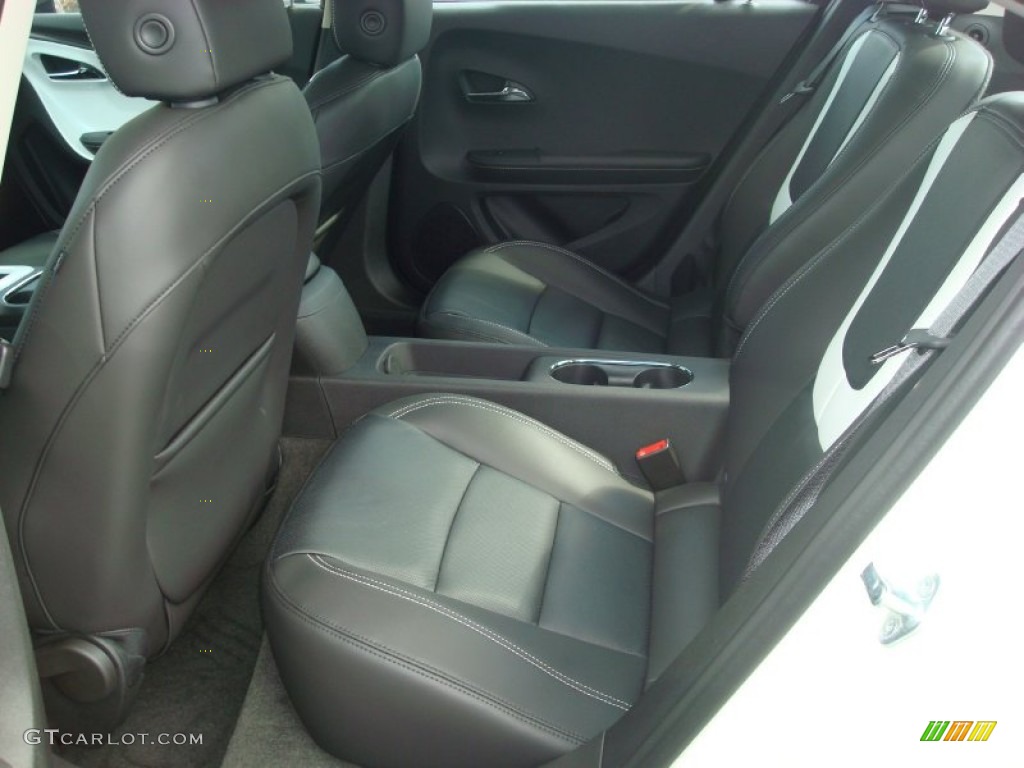 Jet Black/Ceramic White Accents Interior 2012 Chevrolet Volt Hatchback Photo #54774036