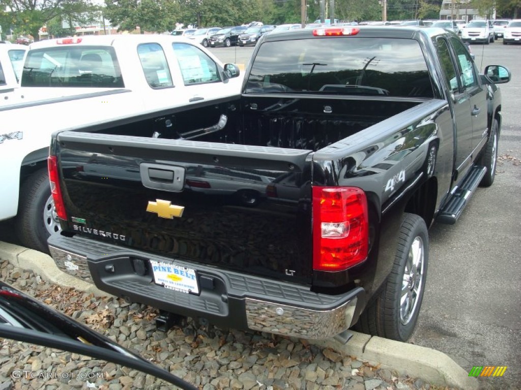 2012 Silverado 1500 LT Extended Cab 4x4 - Black / Ebony photo #2