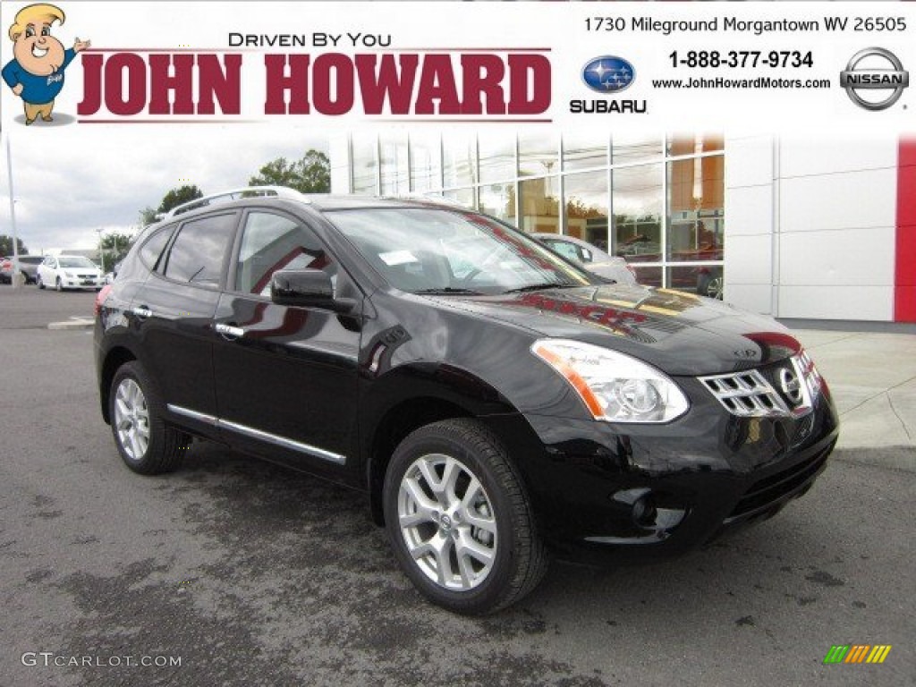 2011 Rogue SL AWD - Wicked Black / Black photo #1