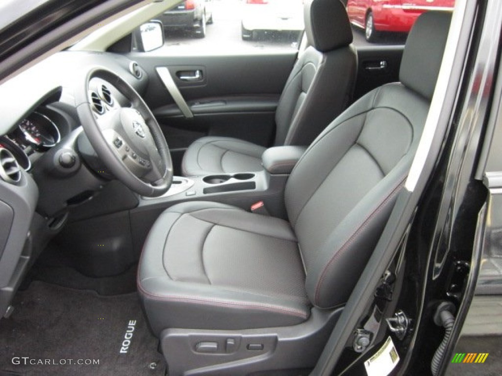 2011 Rogue SL AWD - Wicked Black / Black photo #15