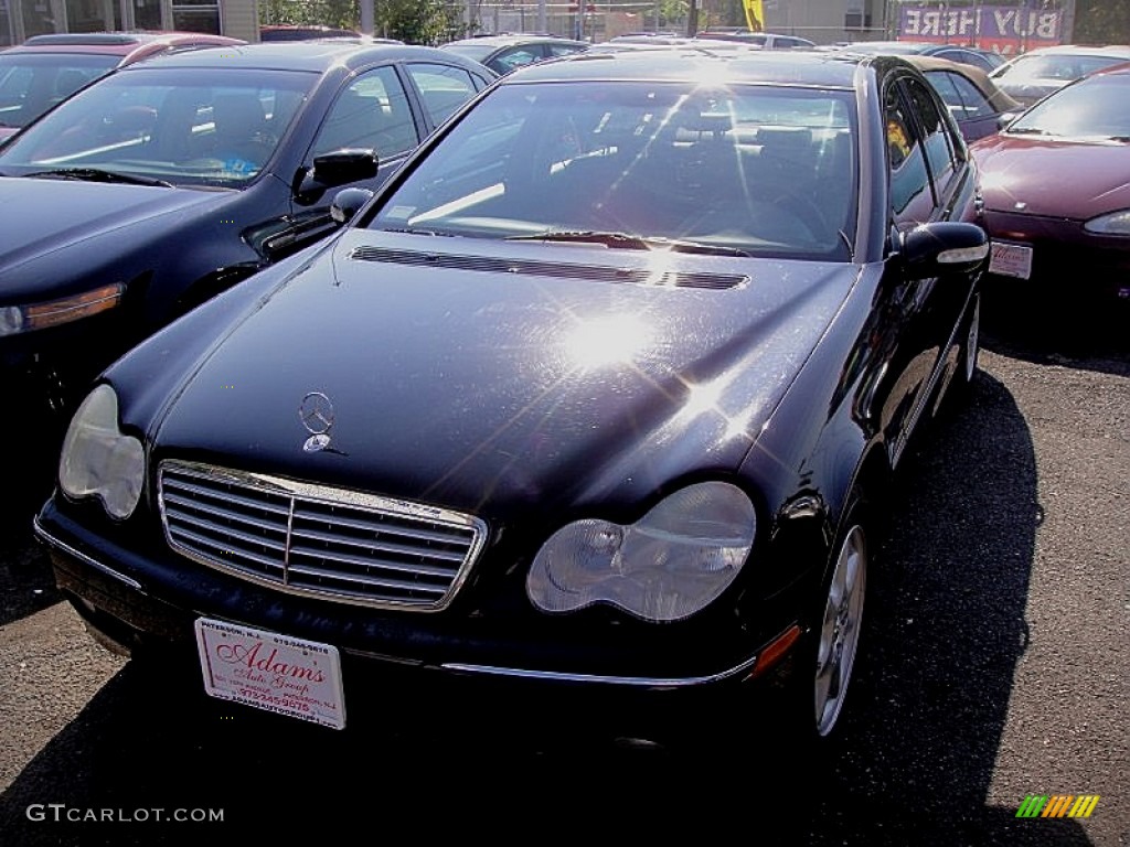 2003 C 240 Sedan - Black / Charcoal photo #2