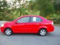 2010 Victory Red Chevrolet Aveo LT Sedan  photo #2