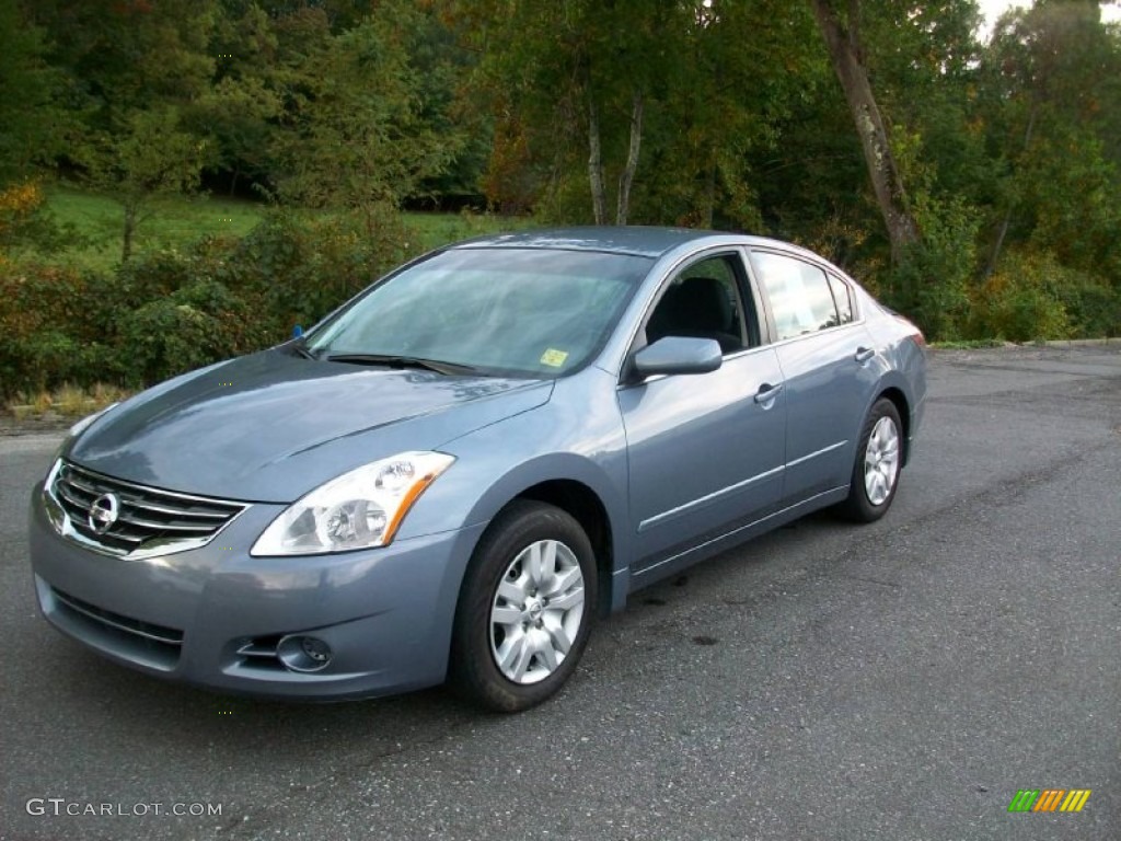 2010 Altima 3.5 SR Coupe - Ocean Gray / Charcoal photo #1