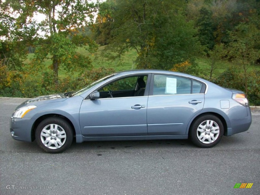 2010 Altima 3.5 SR Coupe - Ocean Gray / Charcoal photo #2