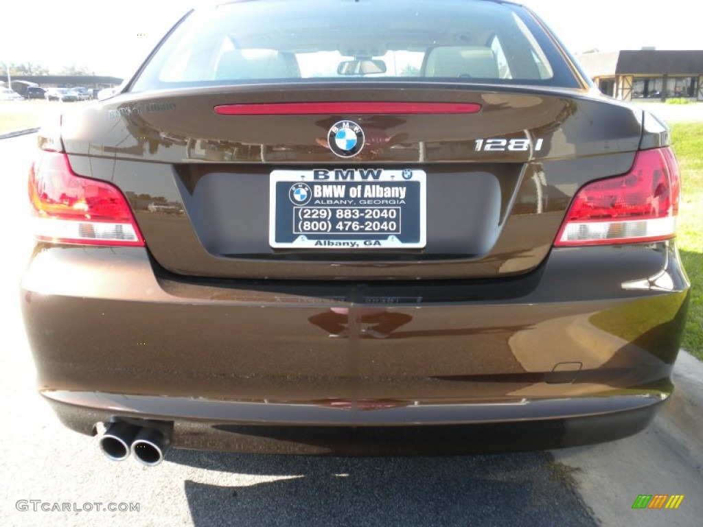 2012 1 Series 128i Coupe - Marrakesh Brown Metallic / Savanna Beige photo #3