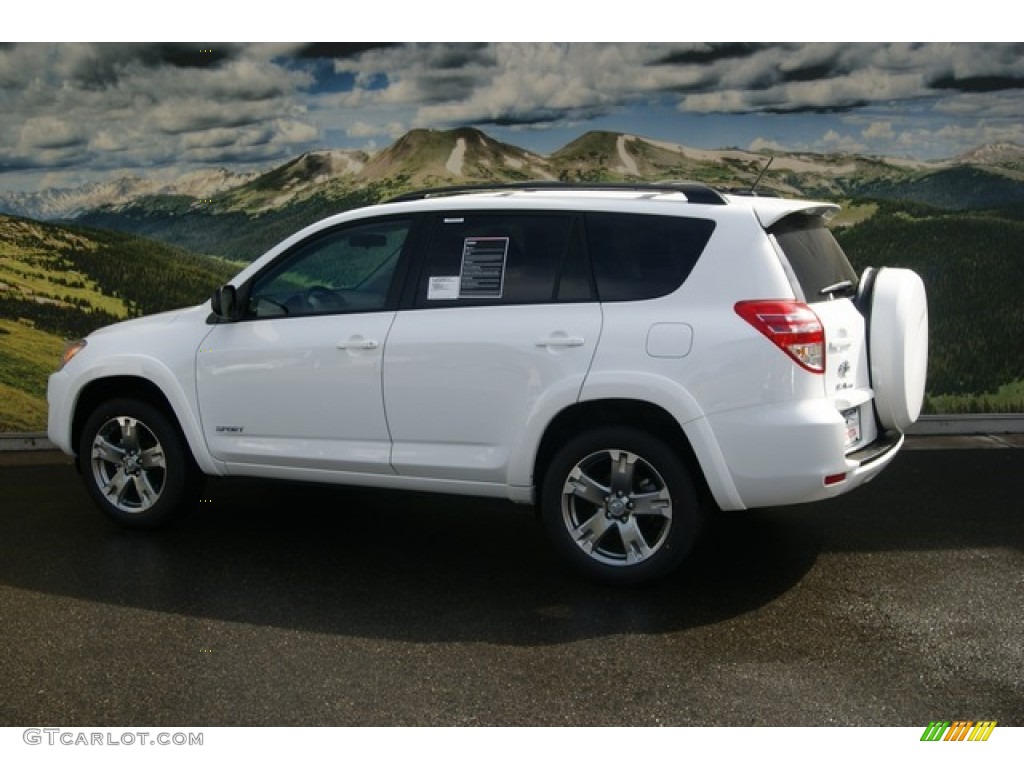 2011 RAV4 Sport 4WD - Super White / Dark Charcoal photo #3