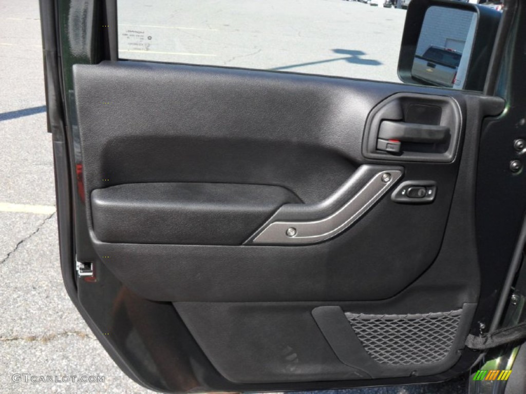 2012 Jeep Wrangler Sport S 4x4 Black Door Panel Photo #54778048