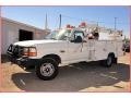 Oxford White 1996 Ford F350 XL Regular Cab Commercial Utility